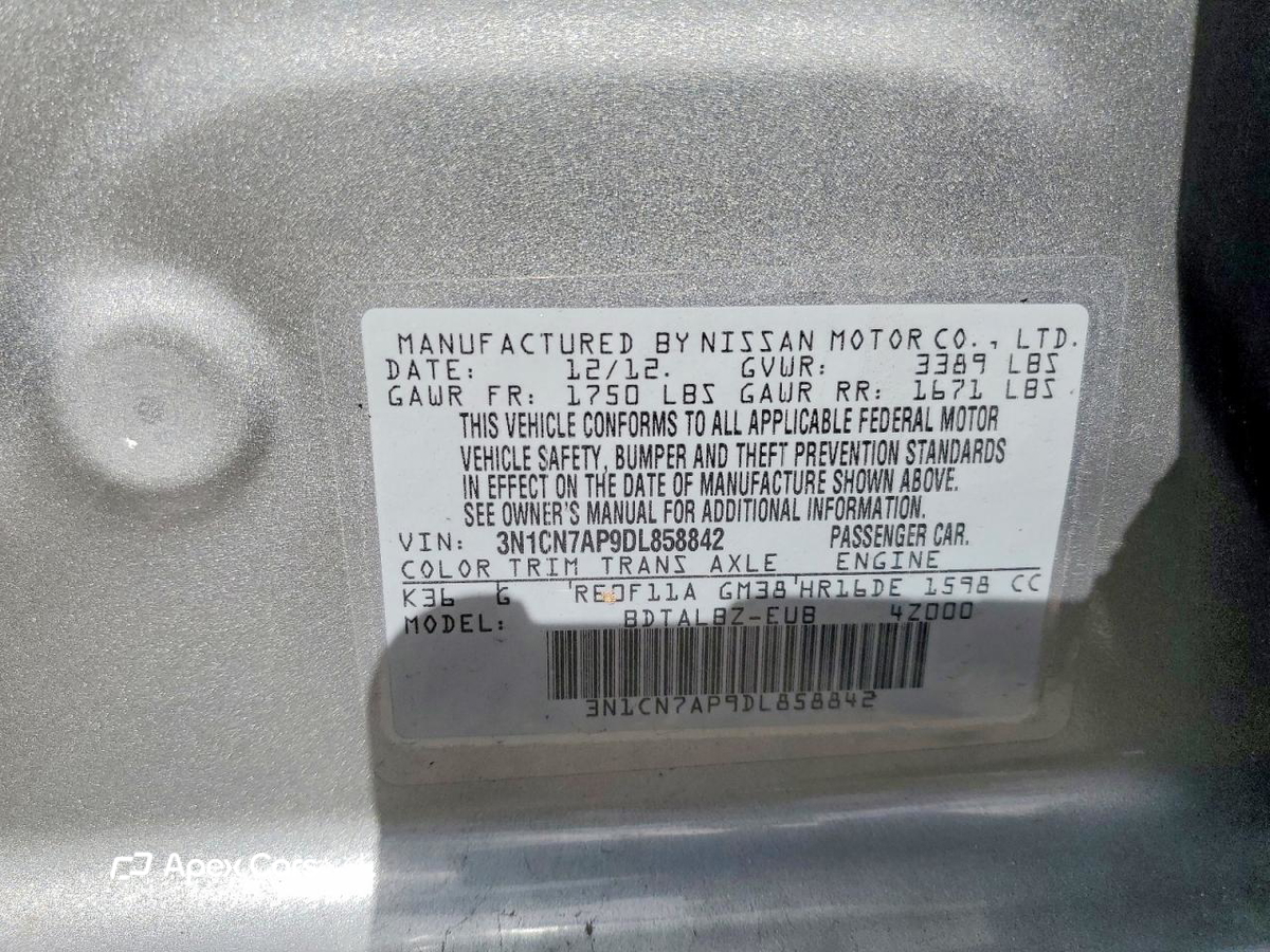 Nissan Versa 2013