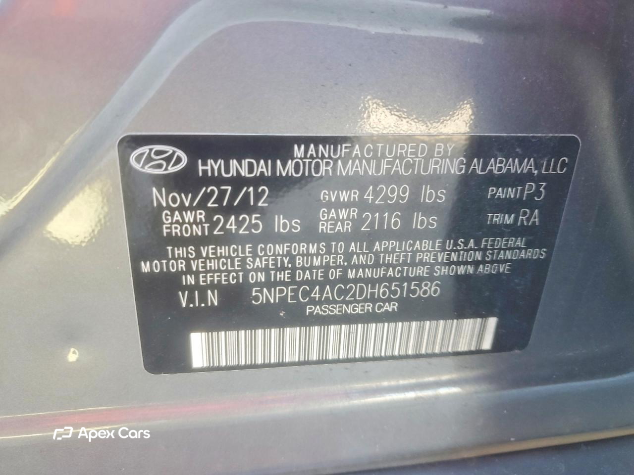 Hyundai Sonata 2013