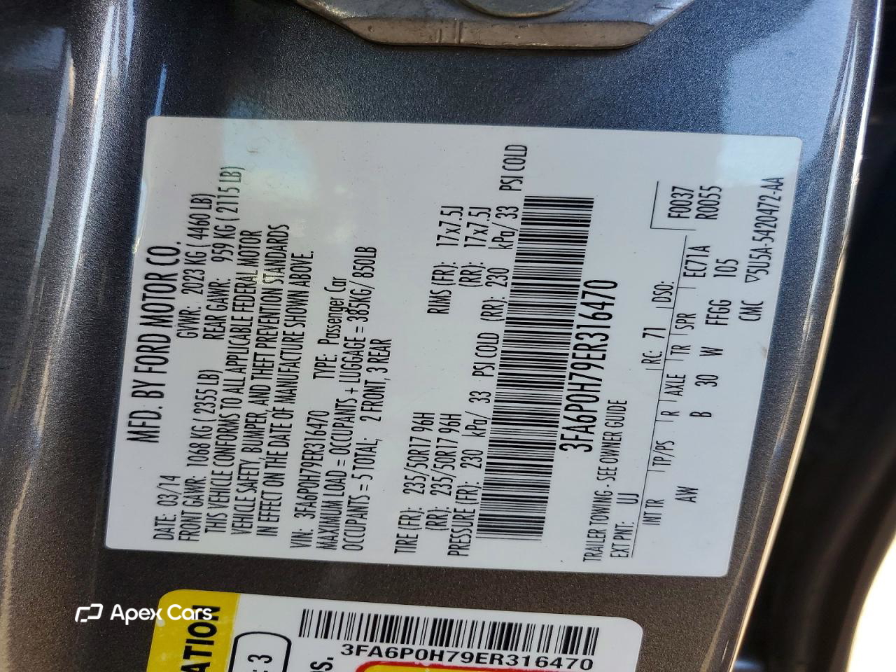 Ford Fusion 2014