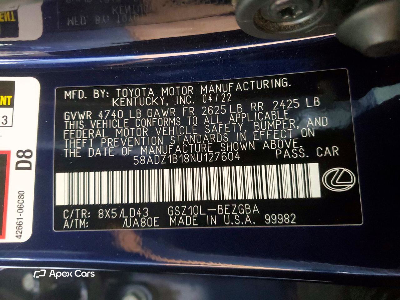Lexus ES 2022