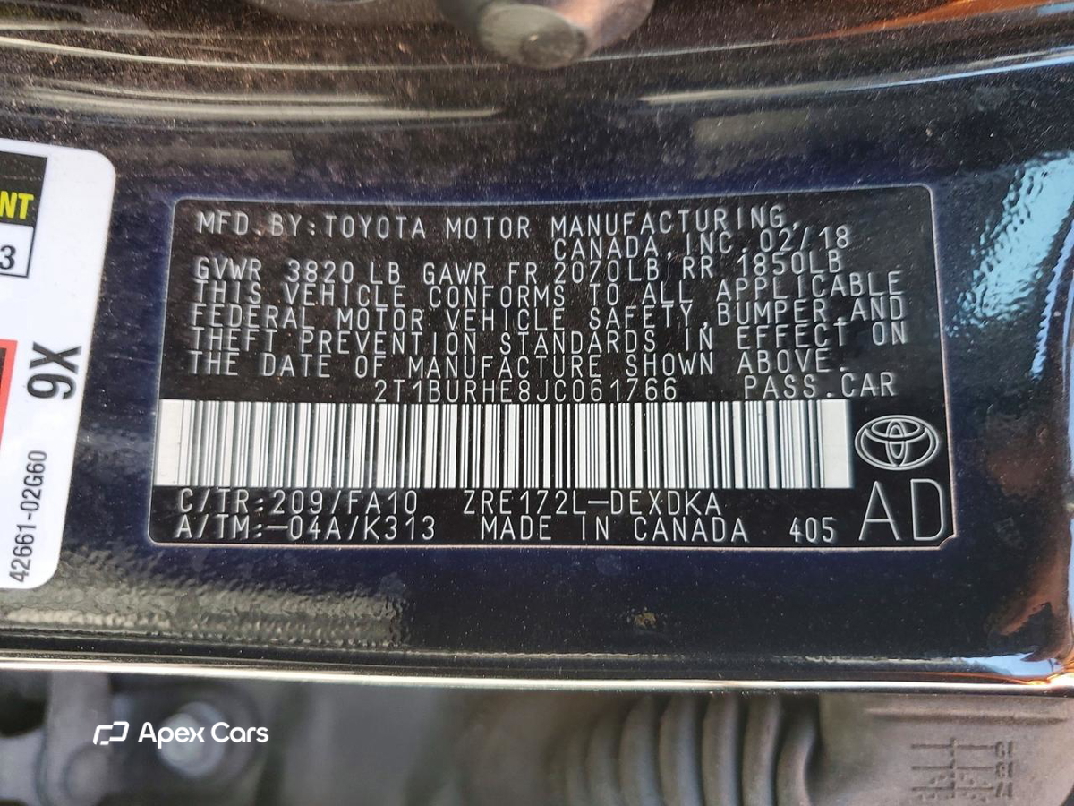 Toyota Corolla 2018
