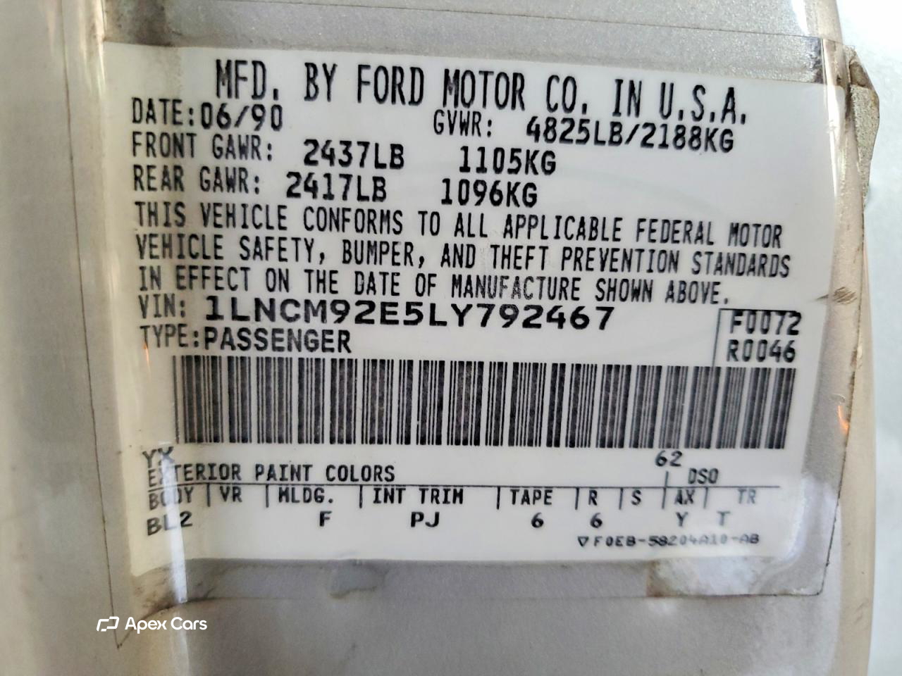 Lincoln Mark VII 1990