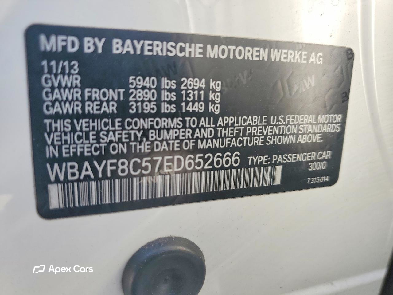 BMW Series 7 2014
