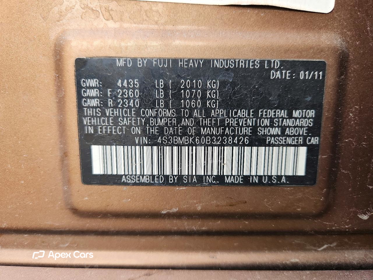 Subaru Legacy 2011