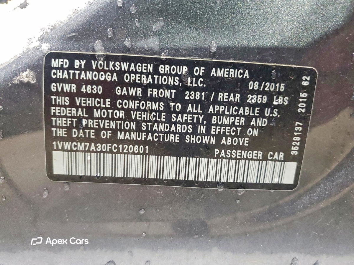 Volkswagen Passat 2015
