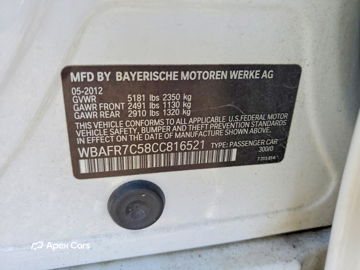 BMW Series 5 2012