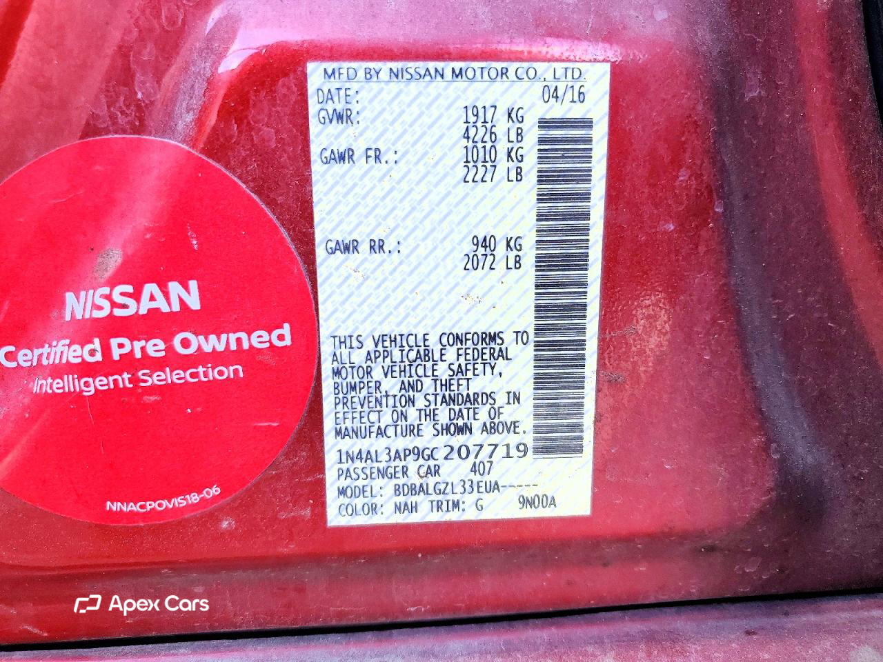 Nissan Altima 2016
