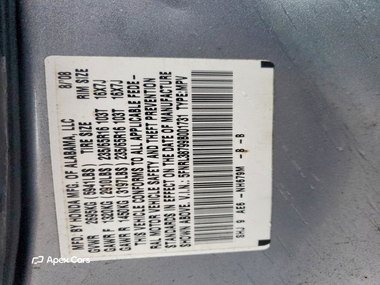 Honda Odyssey 2009
