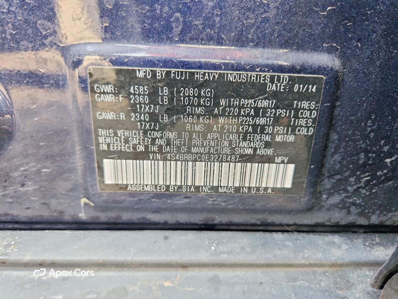 Subaru Legacy 2014