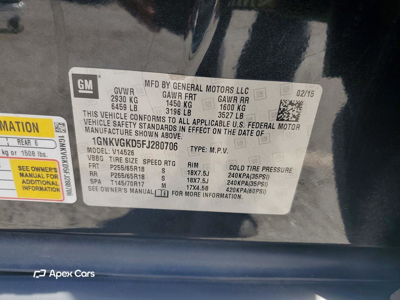 Chevrolet Traverse 2015