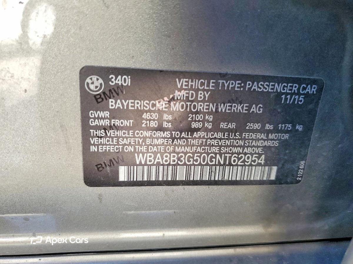 BMW Series 3 2016