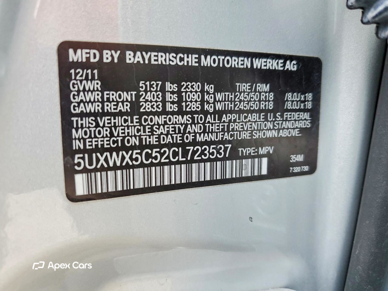 BMW X3 2012