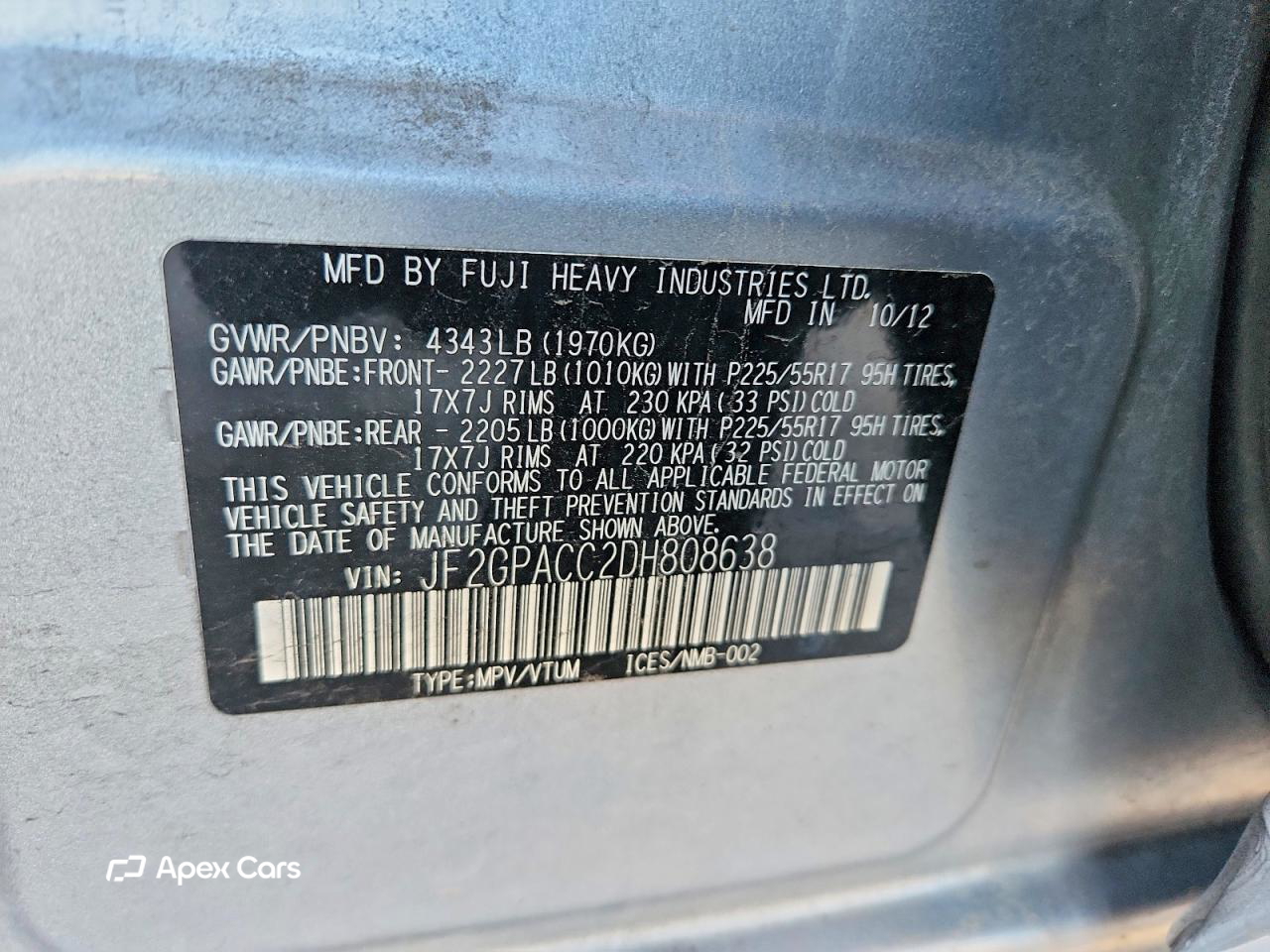 Subaru XV 2013
