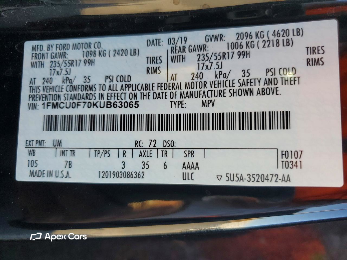 Ford Escape 2019