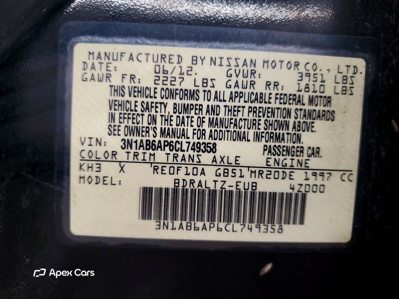 Nissan Sentra 2012