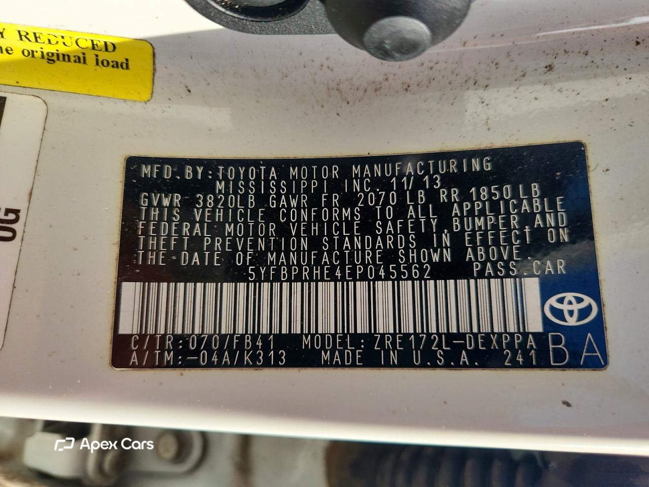 Toyota Corolla 2014