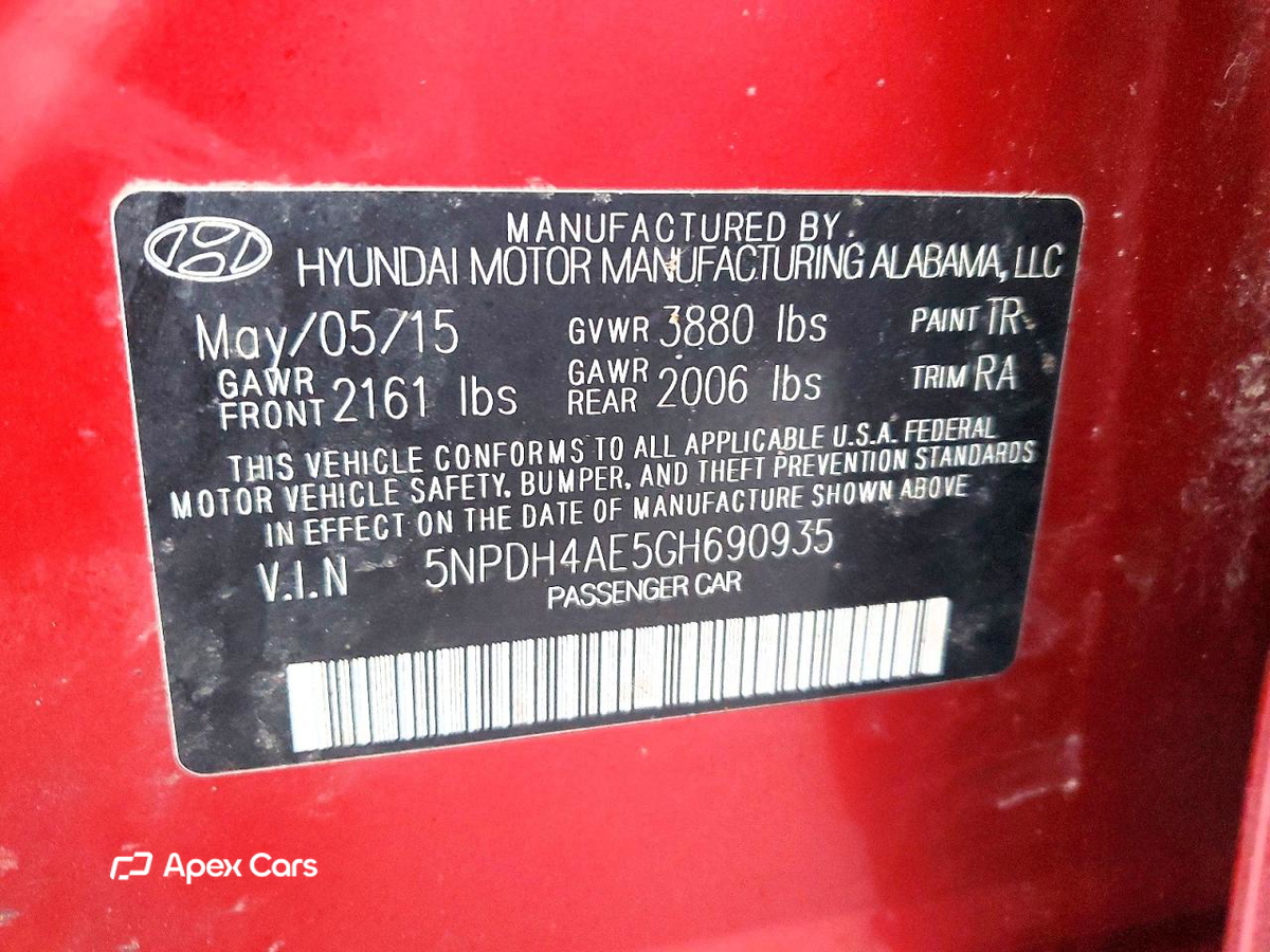 Hyundai Elantra 2016