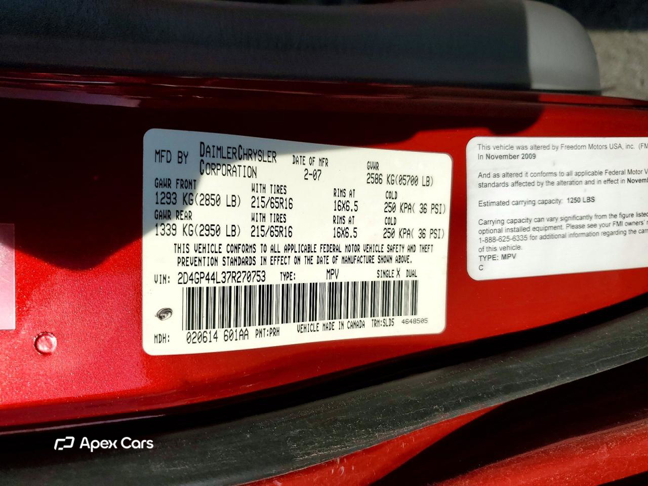 Dodge Caravan 2007