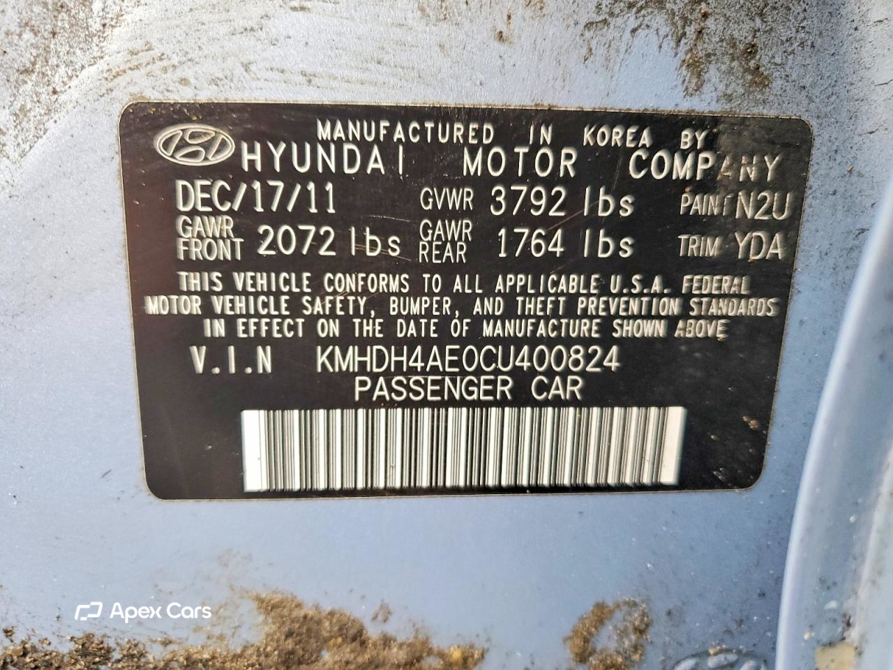 Hyundai Elantra 2012