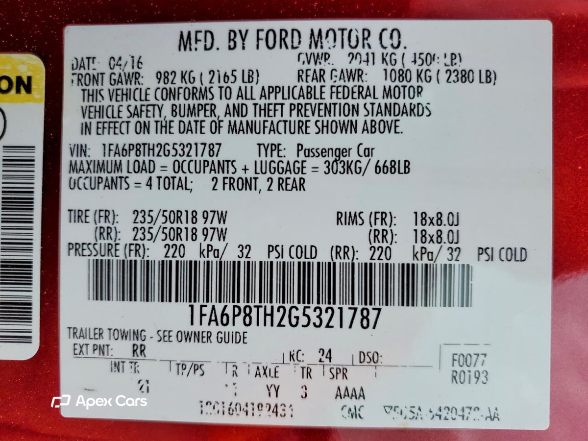 Ford Mustang 2016