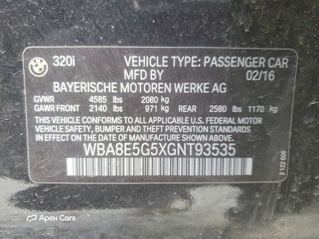 BMW Series 3 2016