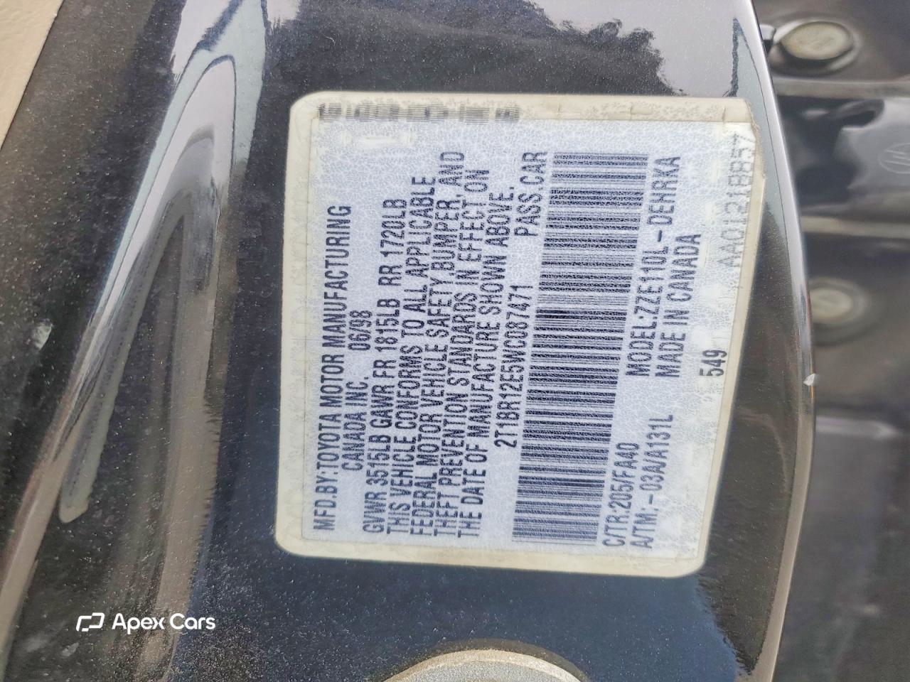 Toyota Corolla 1998