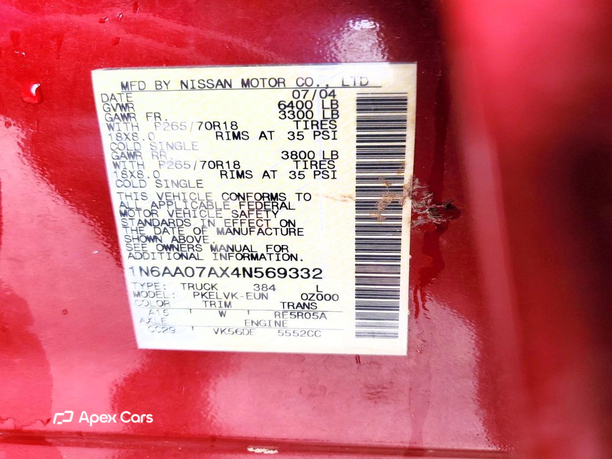 Nissan Titan 2004