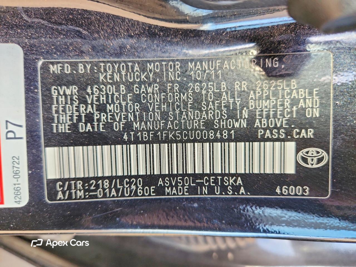 Toyota Camry 2012