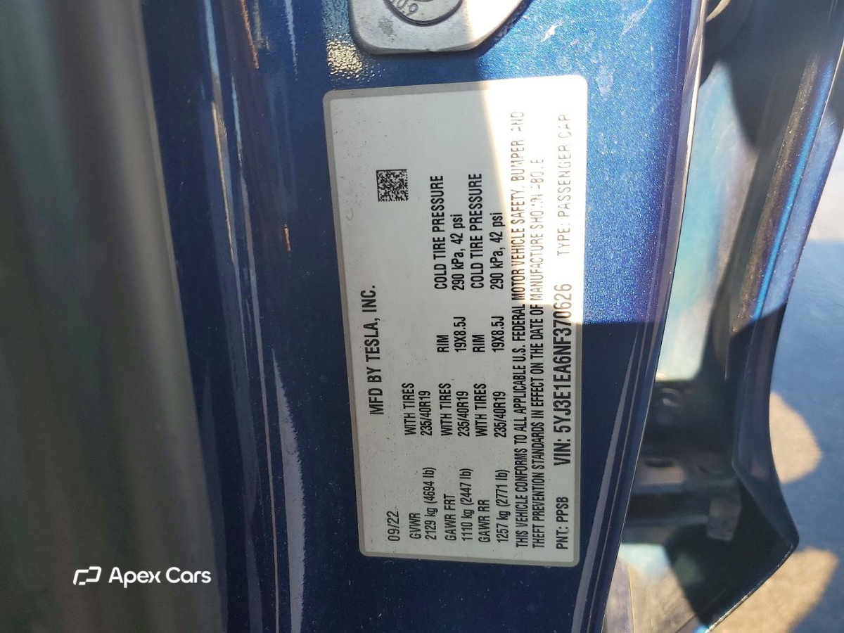 Tesla Model 3 2022