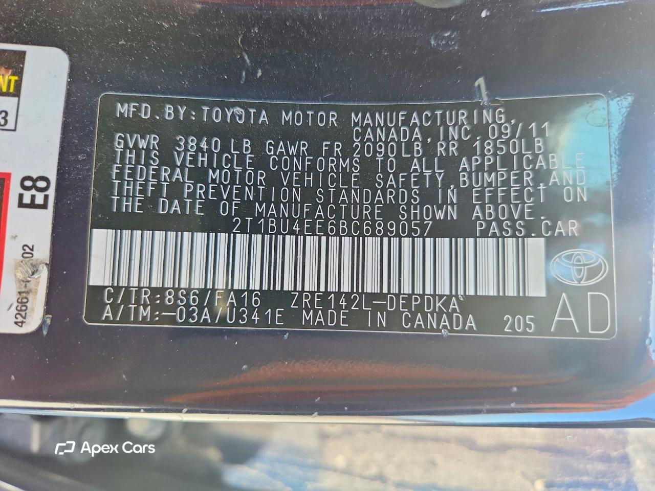 Toyota Corolla 2011