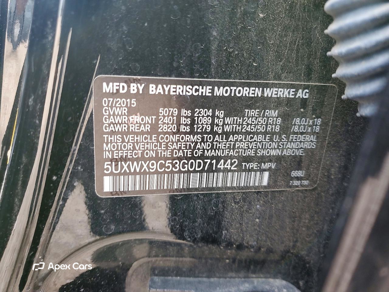 BMW X3 2016
