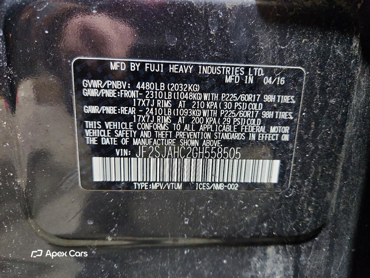 Subaru Forester 2016