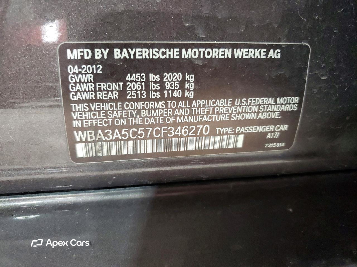 BMW Series 3 2012