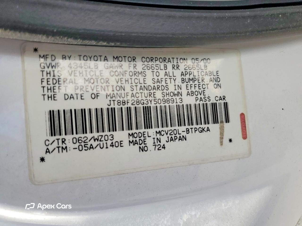 Lexus ES 2000