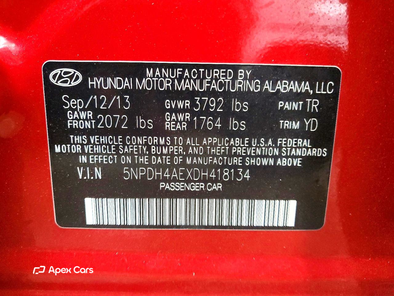 Hyundai Elantra 2013