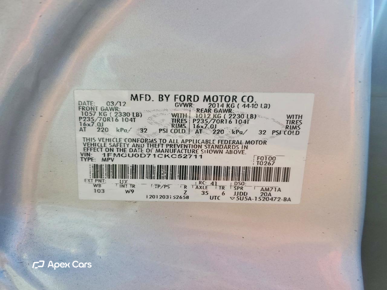 Ford Escape 2012