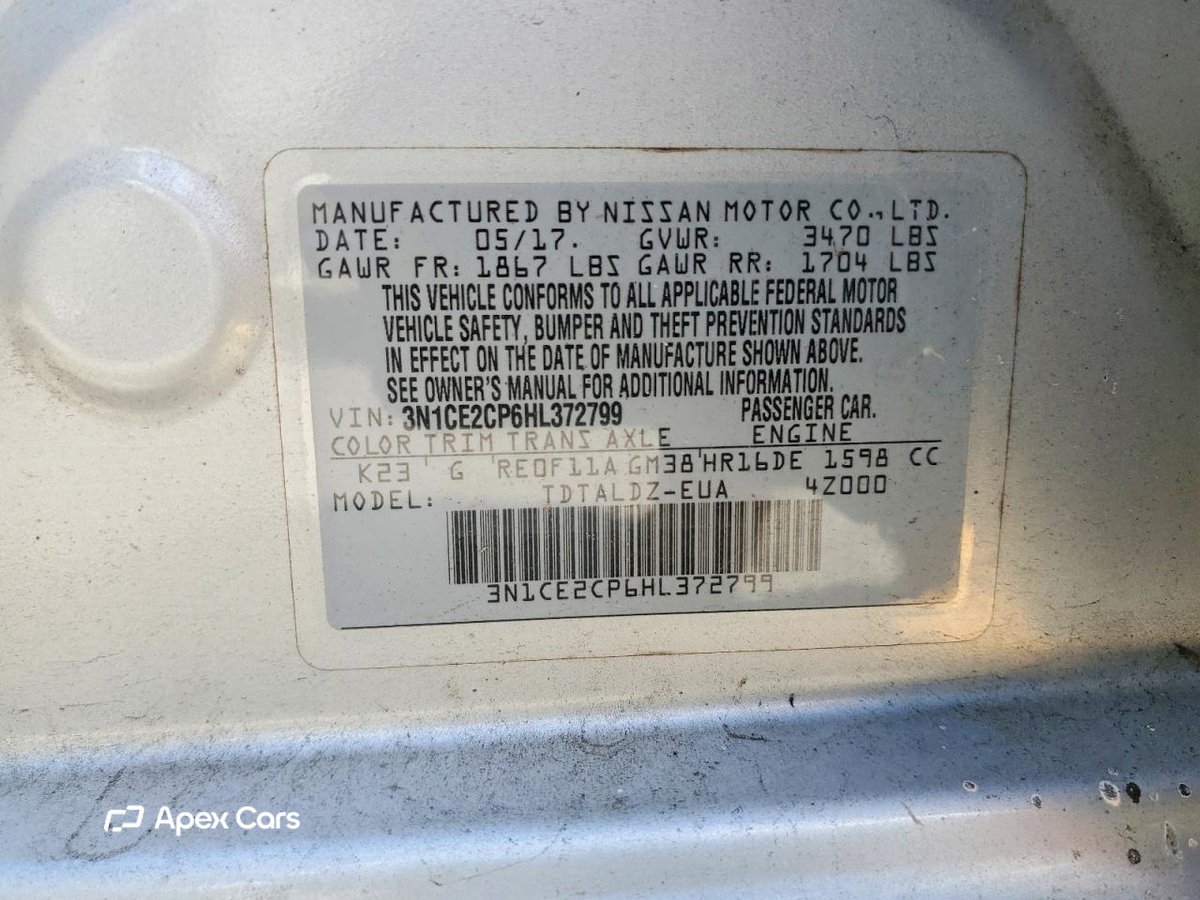 Nissan Versa 2017