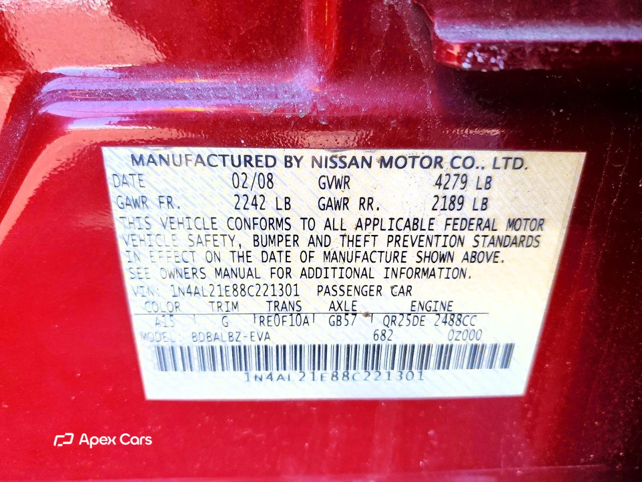 Nissan Altima 2008