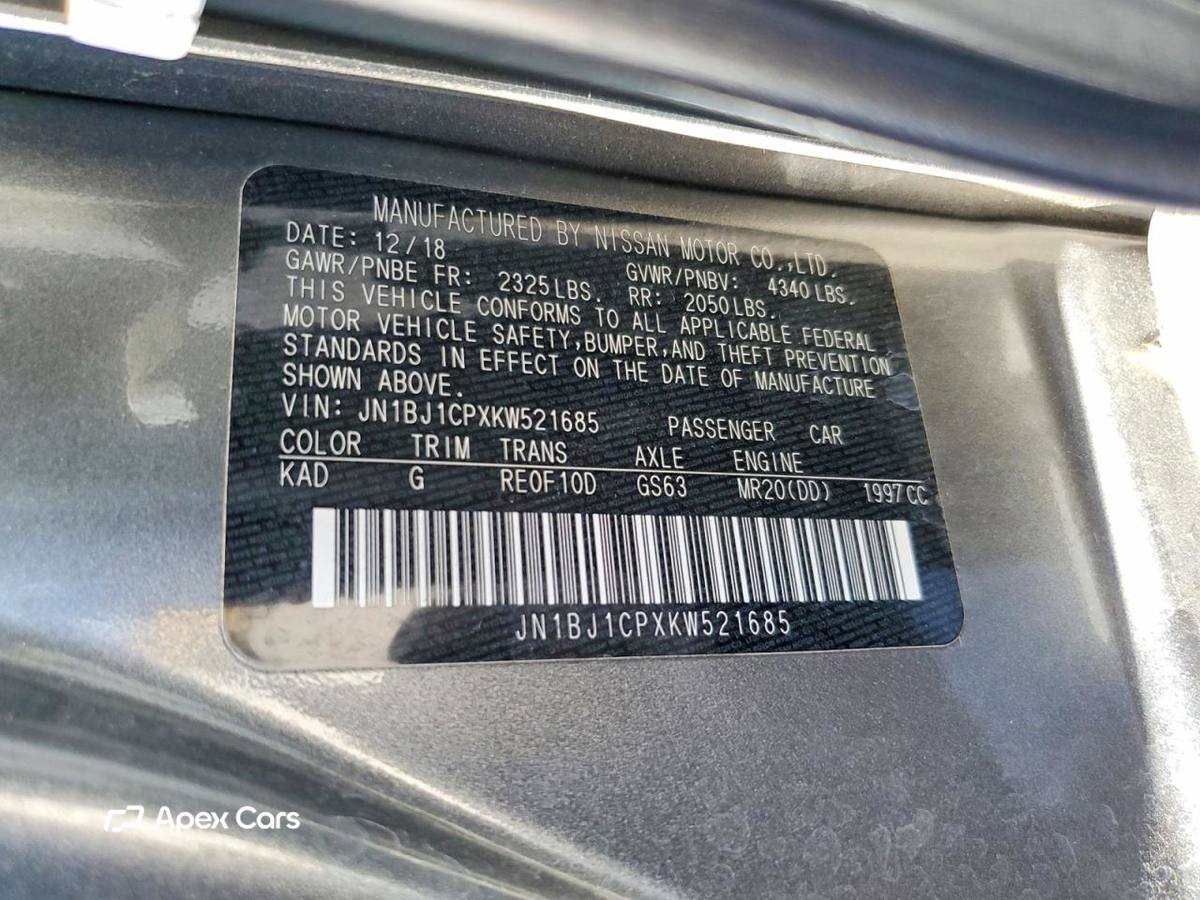 Nissan Rogue 2019