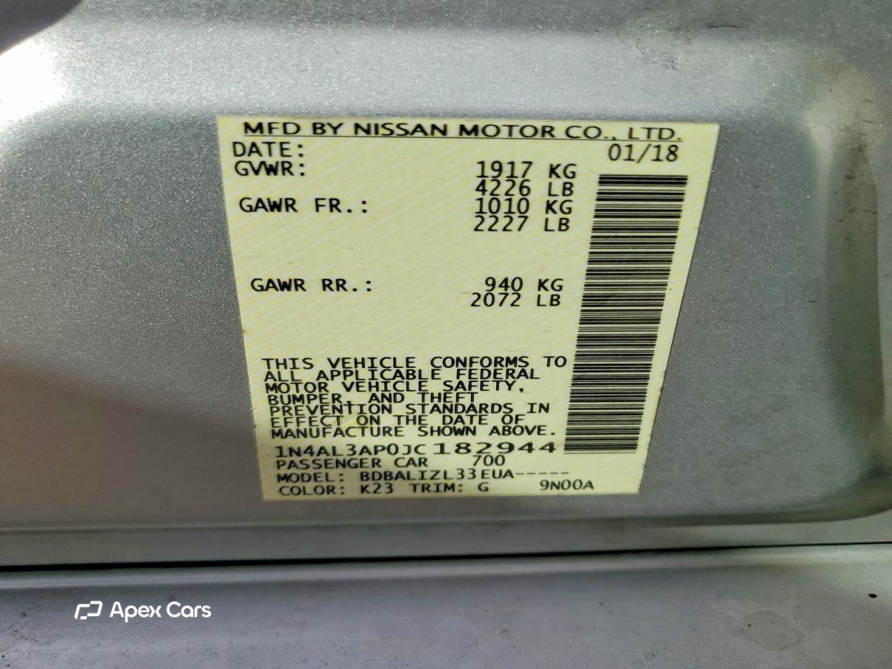 Nissan Altima 2018