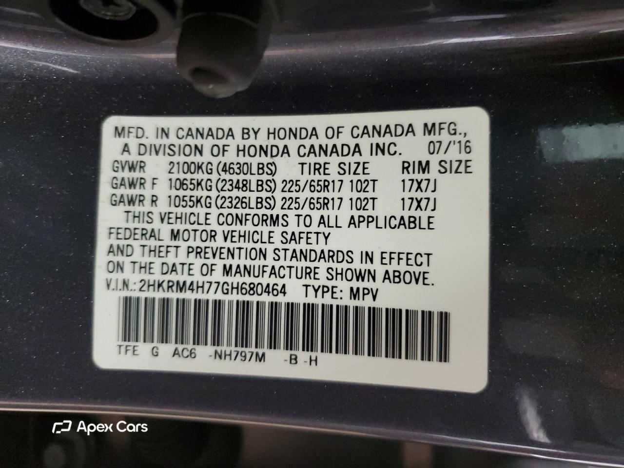 Honda CR-V 2016
