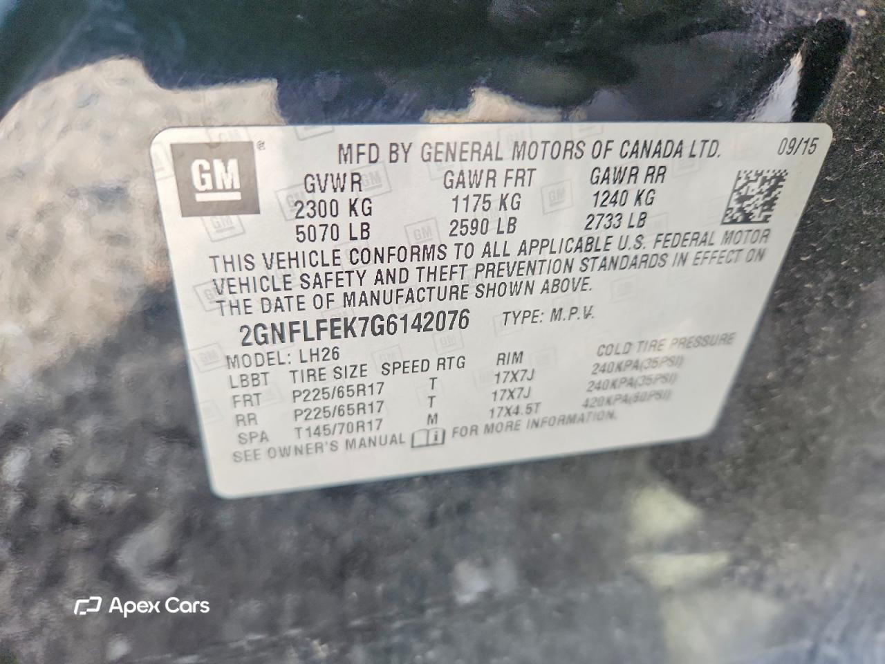 Chevrolet Equinox 2016