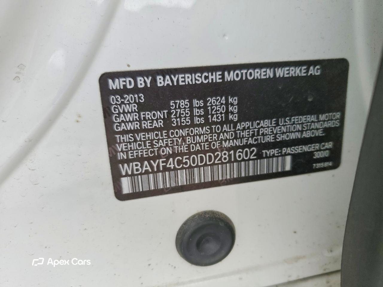 BMW Series 7 2013