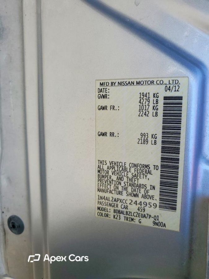 Nissan Altima 2012