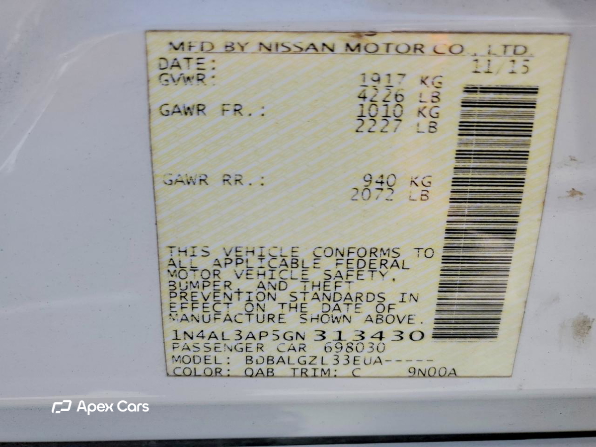Nissan Altima 2016