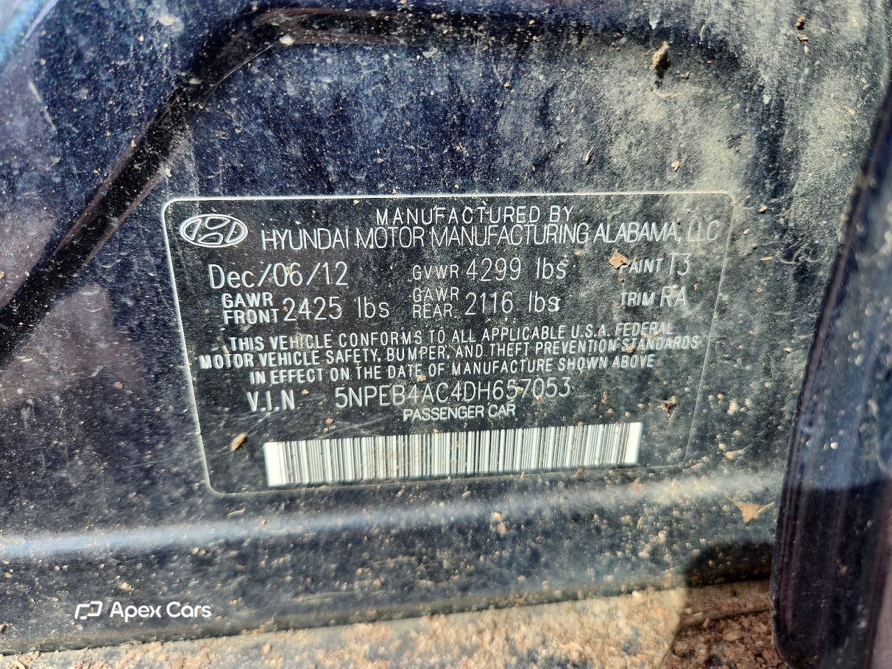 Hyundai Sonata 2013