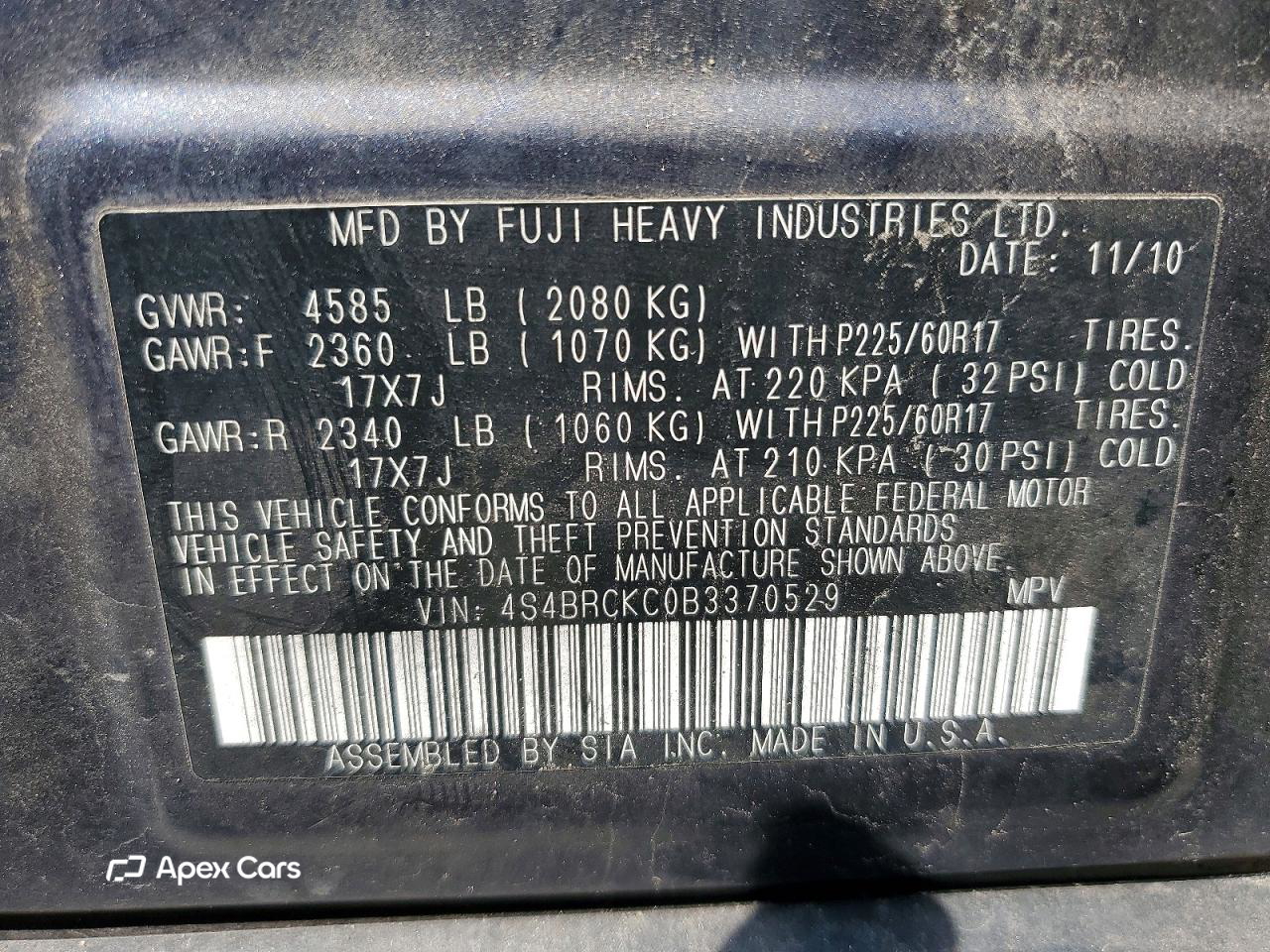 Subaru Outback 2011