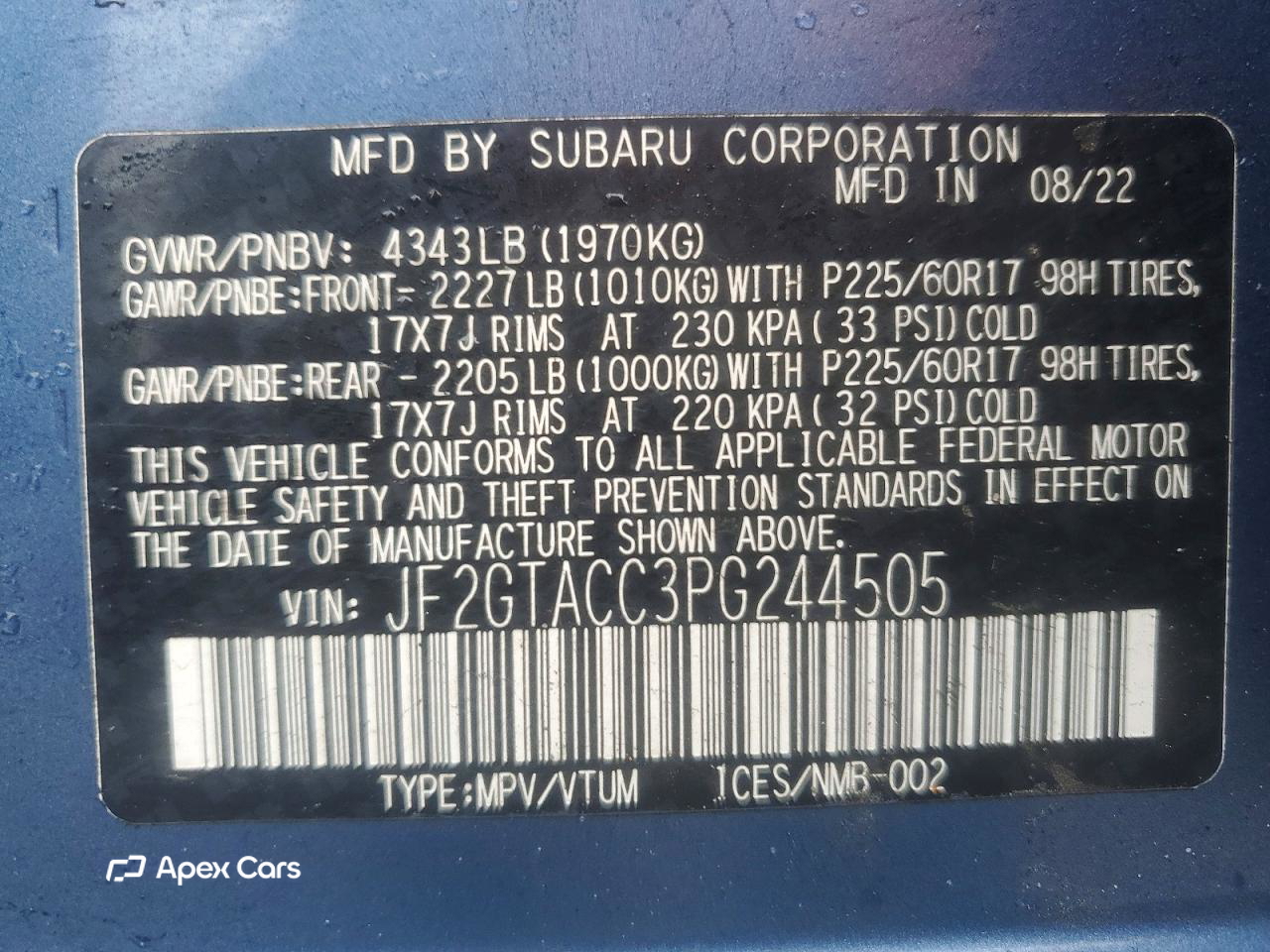 Subaru XV 2023