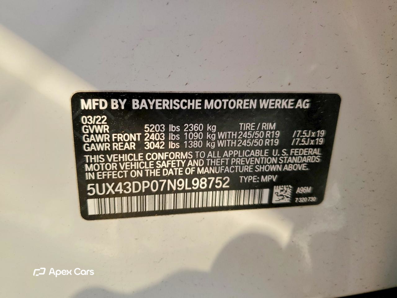 BMW X3 2022