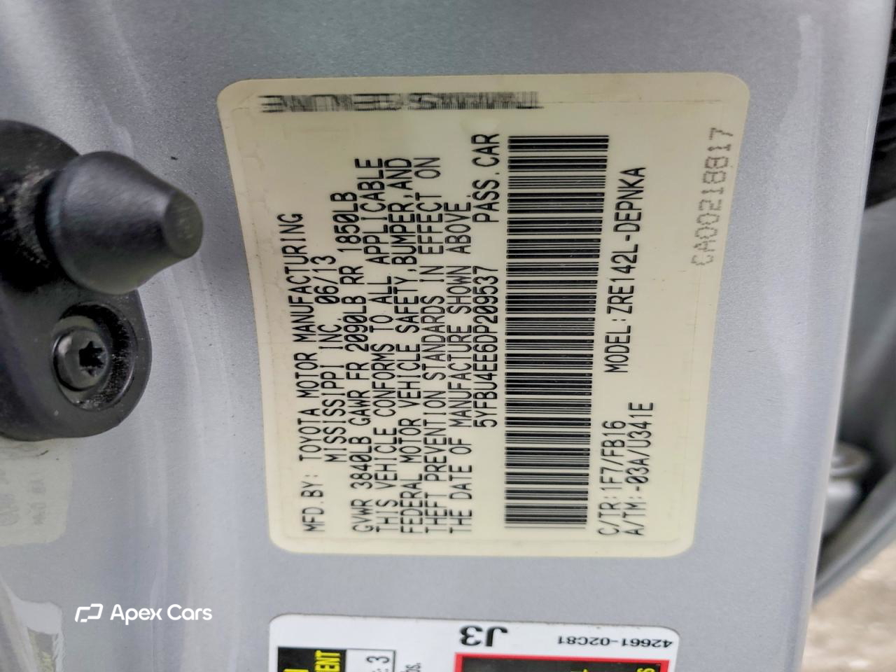 Toyota Corolla 2013
